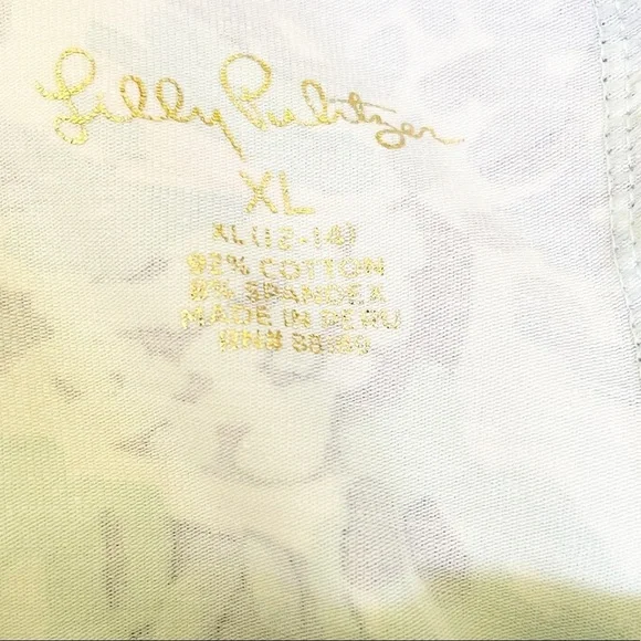 Lilly Pulitzer Peacock Print Bow Leggings